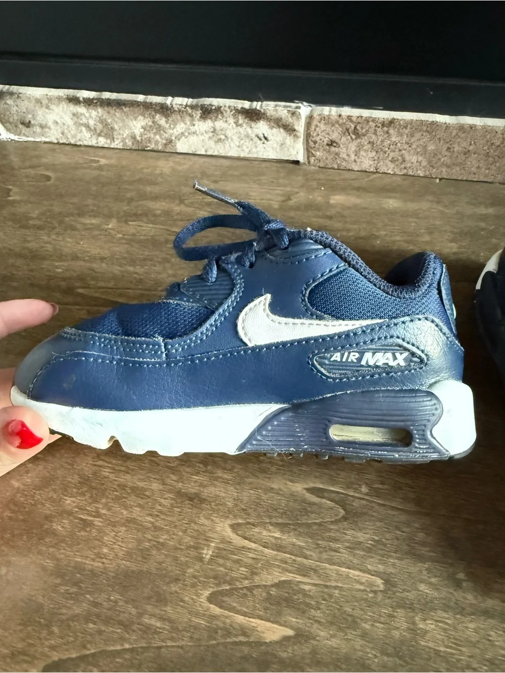 Nike Air Max Toddler Low Top Sneakers Blue/White Leather US 9C